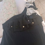 Vintage one-shoulder top Enzzo black like new