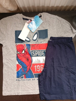 Marvel Spiderman σετ παιδικό κοντό μανίκι με βερμούδα No10 καινούργιο, πολύχρωμο