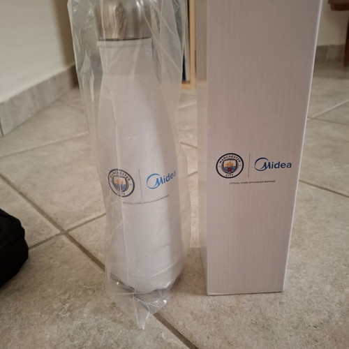 Manchester City x Midea thermos new, white