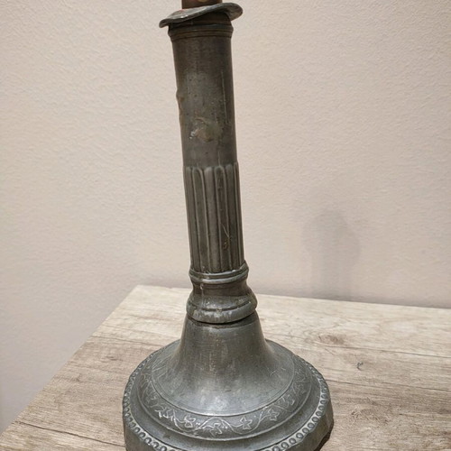 Old candlestick used, moderate condition