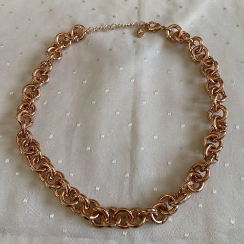 Κολιέ Accessorize ρυθμιζόμενο κοντό, καινούργιο, ροζ χρυσό