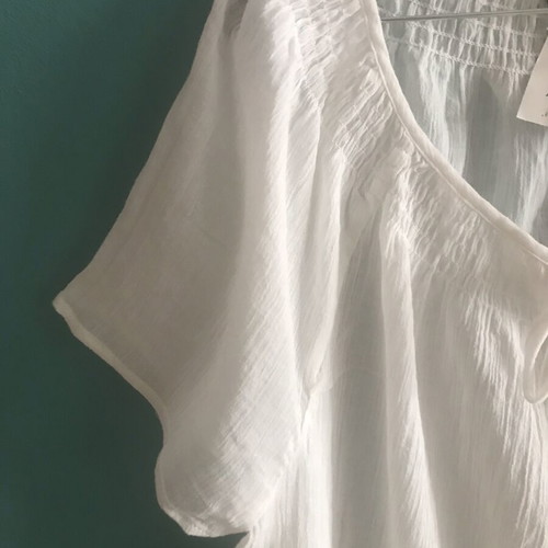Airy blouse white, new, size XXXL, 100% cotton
