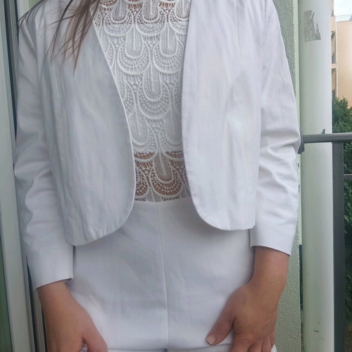 White short women's jacket
