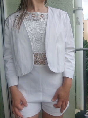White short women's jacket