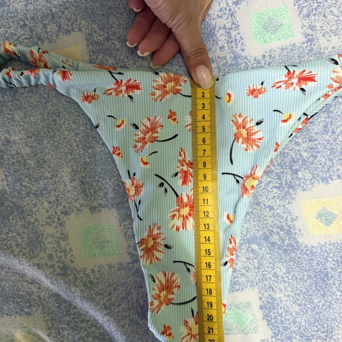 Nikama bikini set medium floral turquoise