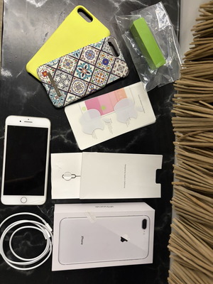 iPhone 8plus 64GB used with powerbank and 2 cases