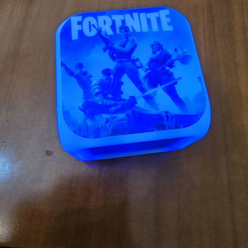Fortnite digital alarm clock like new with color-changing LED lights