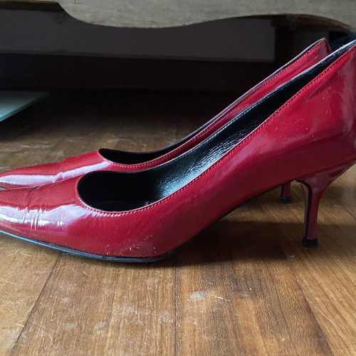 Kalogirou Red Patent Leather Pumps size 39 like new