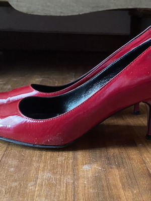 Kalogirou Red Patent Leather Pumps size 39 like new