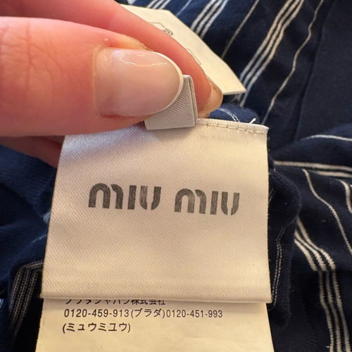 Miu Miu unisex polo shirt blue like new, size 42