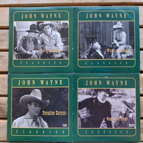 John Wayne 4 rare vintage VCDs 1934-1936, never played