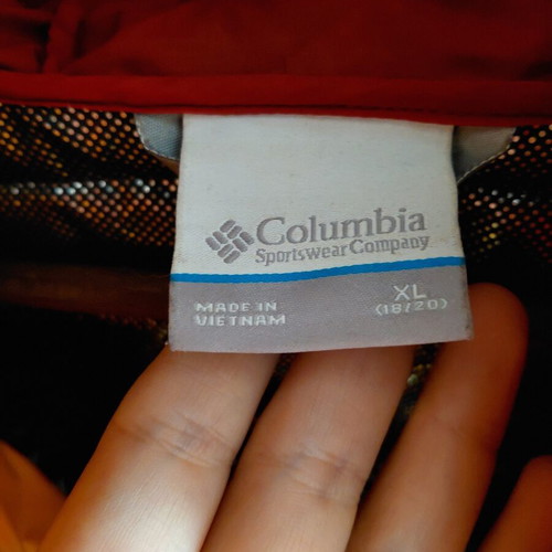 Columbia lightweight jacket XL (18-20) new, multicolor