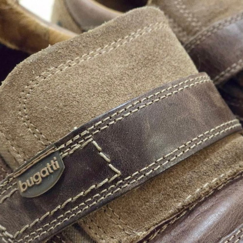 Bugatti leather men's shoes like new, brown, size 43-44