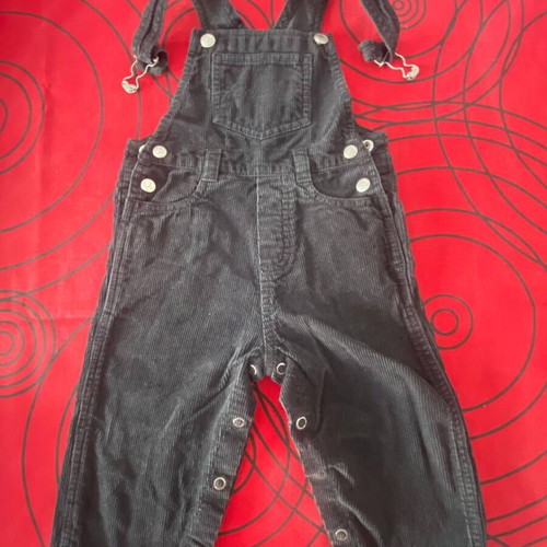 Petit Bateau corduroy salopette 12M like new, premium French brand