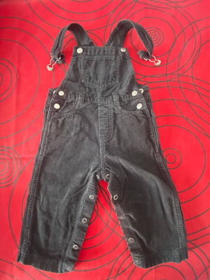 Petit Bateau corduroy salopette 12M like new, premium French brand