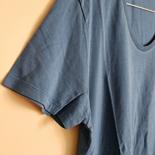 American Vintage Basic men's T-shirt, blue, size M