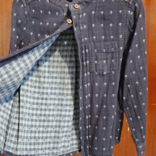 Benetton blue shirt for 4 years like new, size 104 cm