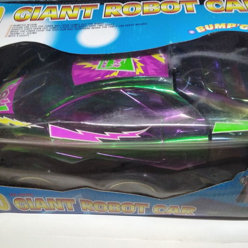 Vintage Giant Robot Car new, 6-wheel foldable toy from 1990s