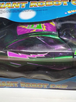 Vintage Giant Robot Car new, 6-wheel foldable toy from 1990s