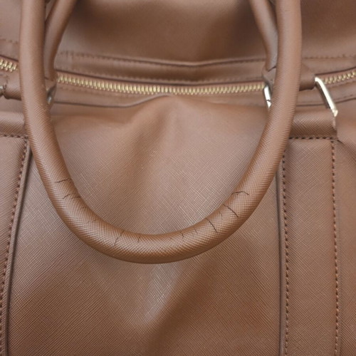Mario Valentino Brown Weekend Duffle Travel Bag used