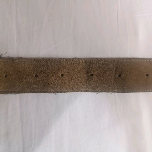Vintage handmade boho ethnic belt with beads and suede 100cm like new
