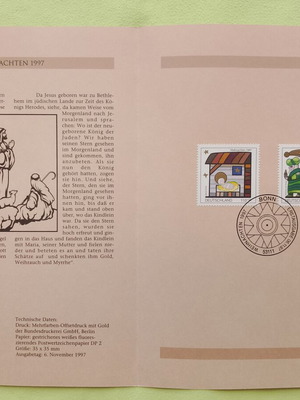 German stamps 1997 with Bonn first day cover