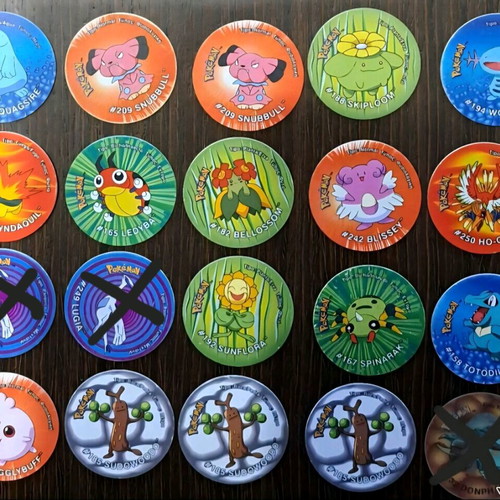 Pokemon Tazos 18 pieces like new