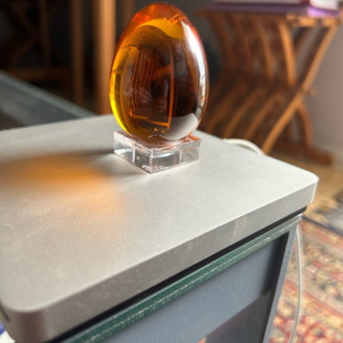 Baccarat egg used in good condition