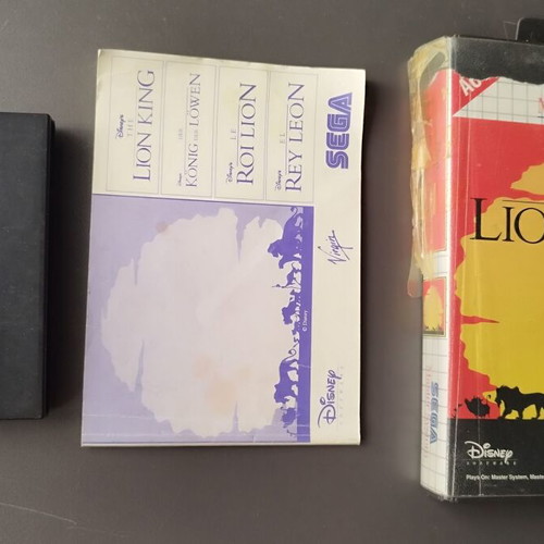 Sega Master System The Lion King complete used