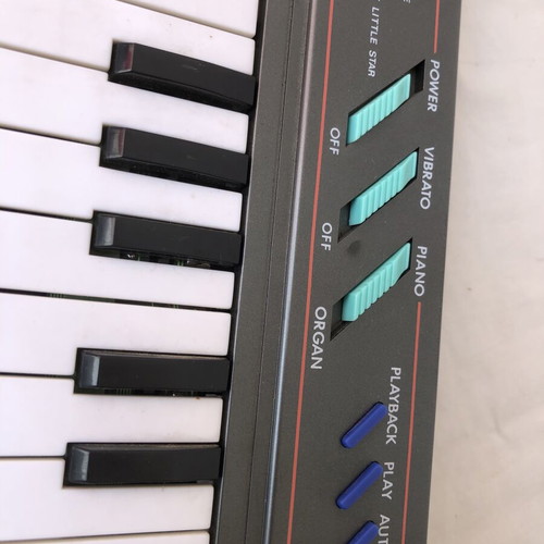 Vintage RJP keytar monophonic electronic keyboard with shoulder strap