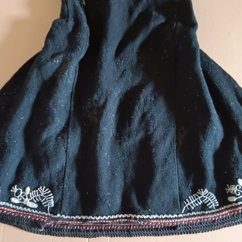 Collectible traditional wool dress of the era used