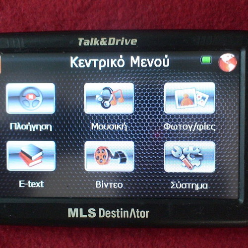 MLS Destinator Talk & Drive GPS navigator used with original charger