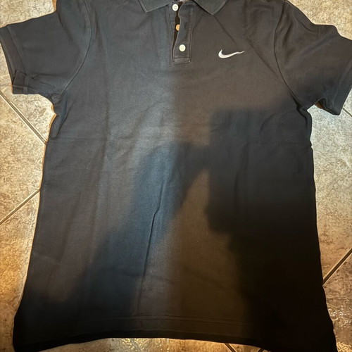 Nike Polo shirt black used, size Large