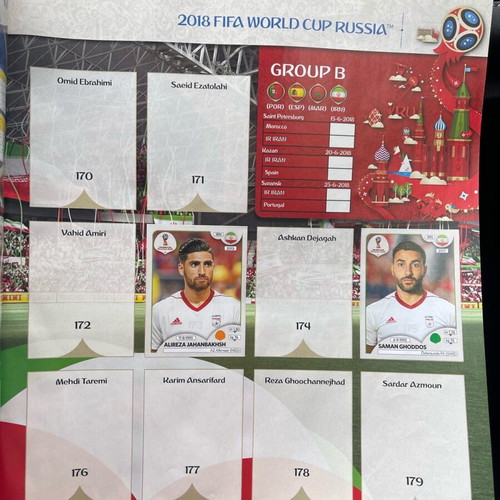 Panini FIFA World Cup Russia 2018 Sticker Album used