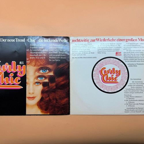 Wella Curly Chic vinyl used, collectible promotional album