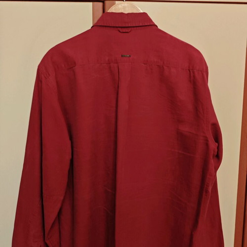 Manetti Men's Long-Sleeve Shirt Like New, Red, Size M