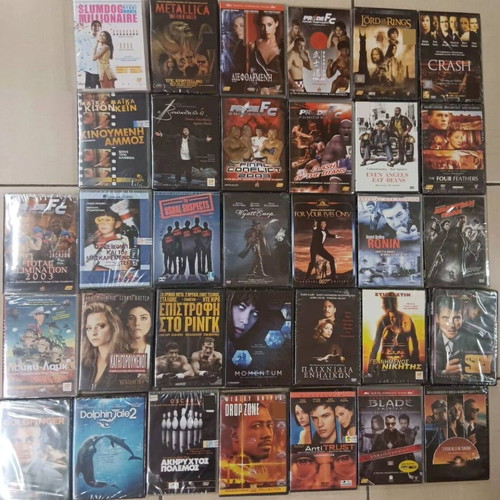 DVD pack of 5 new sealed with Greek subtitles