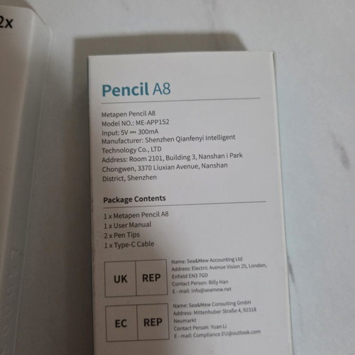 Metapen Pencil A8 digital stylus for iPad new