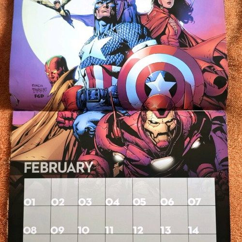Marvel Fact Files calendar like new