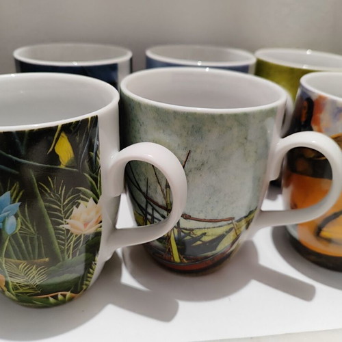 Thun porcelain mugs like new, set of 6