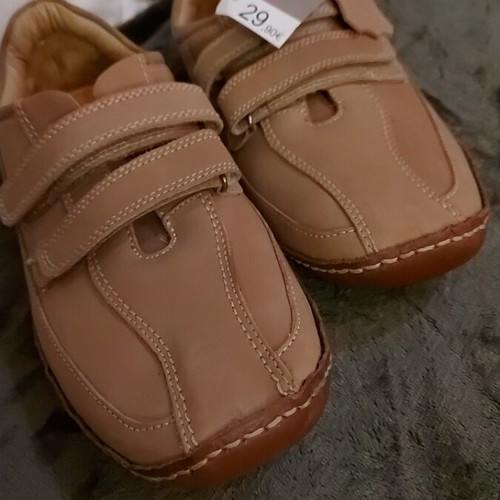 Men's scarpinia shoes new, genuine leather, size 46, almond light