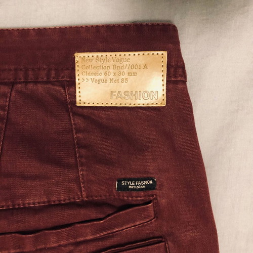 Jeans Forex used, size 38, burgundy color