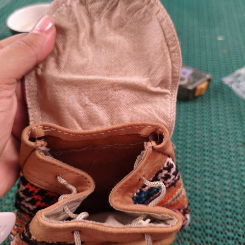 Mini Boho Tribal Leather Backpack