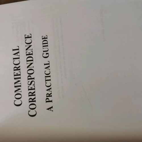 Commercial Correspondence A Practical Guide in excellent condition