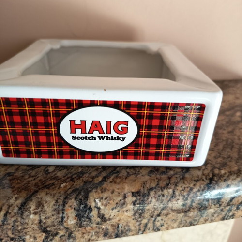 Haig Scotch Whisky Vintage Square Ashtray like new 13x13 cm