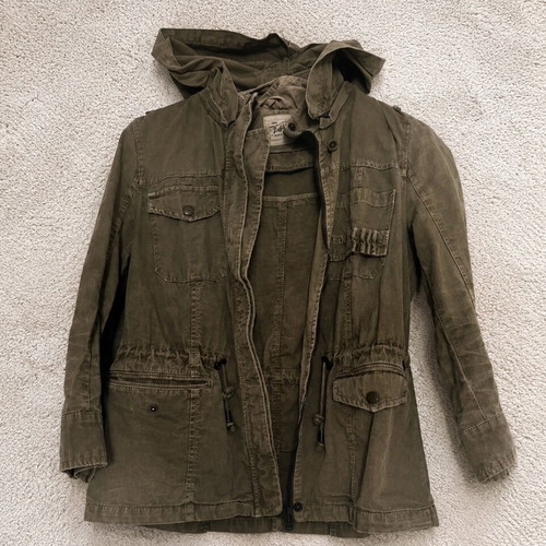 Zara khaki gabardine jacket like new, size M