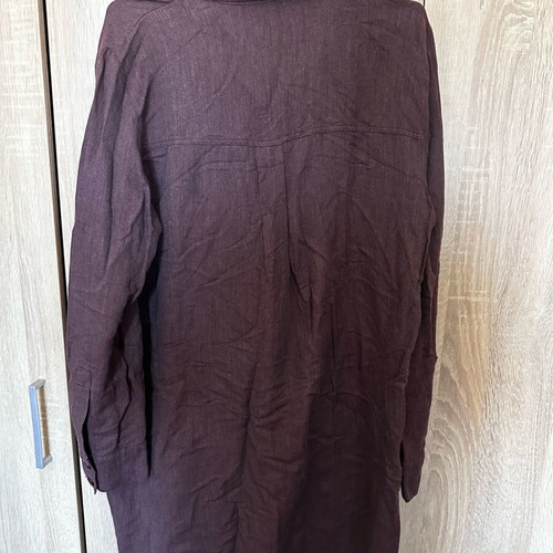 Chaton dress medium size like new, warm fabric, brown and red