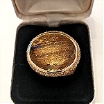  Πανέμορφο ασημένιο δαχτυλίδι 925 από Alloy και 0.10-micron χρυσό! Νούμερο 56. Πληρωμή μέσω Vendora.