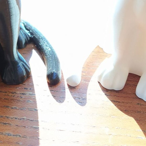 Sailor Moon Luna and Artemis Cats Set 3D Printed Figure 12 cm New