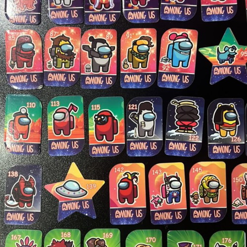 Among Us metal caps set of 125 used